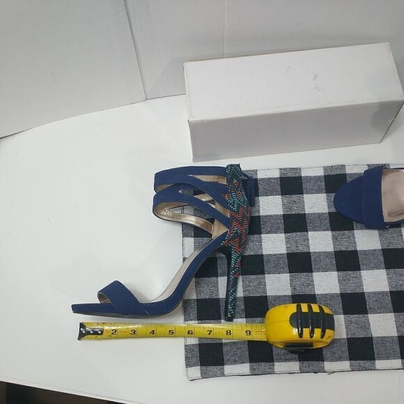 Charlotte Russe Blue Stiletto Heel  Size 10 - Picture 10 of 12